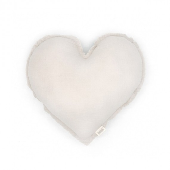 BabyShower - Coussin Coeur cloud powder