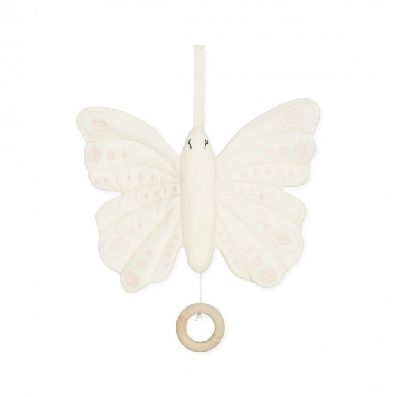 Cam Cam Copenhague - Mobile musical Butterfly - OCS Antique Blanc