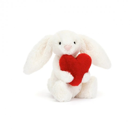 Jellycat - Bashful Red Love Heart Bunny - small