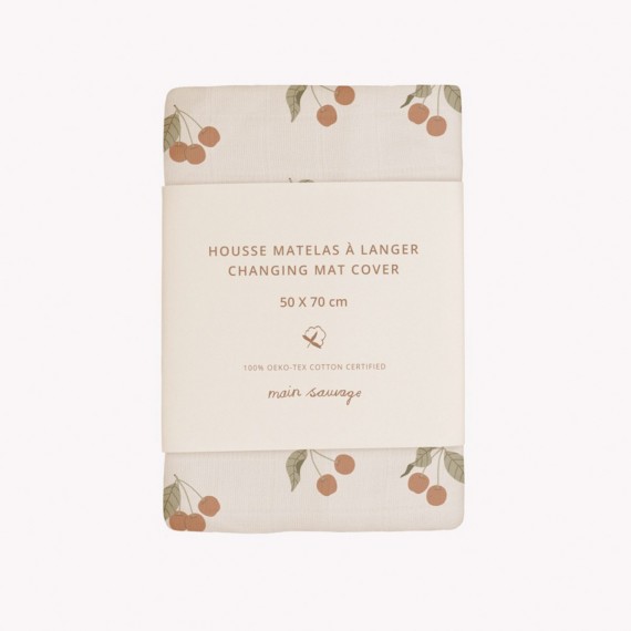 Main Sauvage - Housse matelas à langer Cherry