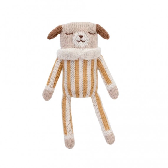 Main Sauvage - Doudou puppy ochre striped jumpsuit