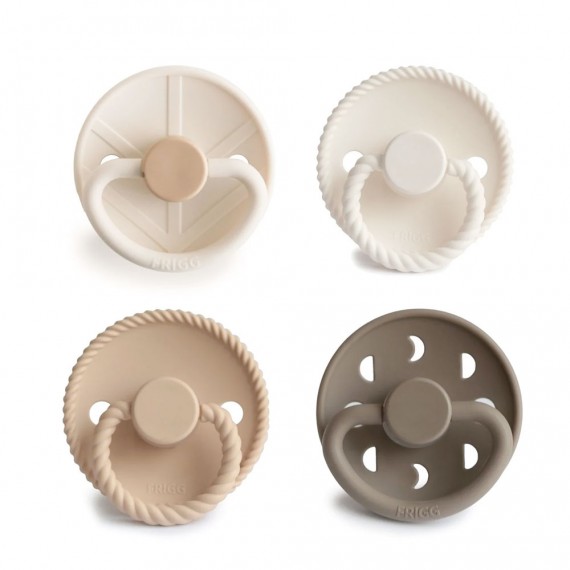 Frigg - Lot de 4 tétines Crystal sparkle silicone - 0/6 Mois