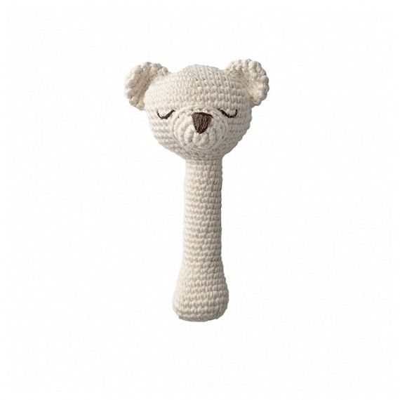 Patti oslo - Hochet crochet polar bear rattle