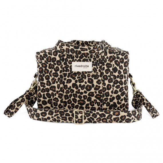 Rive Droite - Mini Darcy l'anti sac à langer - coton recyclé léopard beige