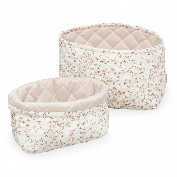 Cam Cam Copenhague - Paniers de rangement matelassés - Set de deux - OCS Lierre/Amande