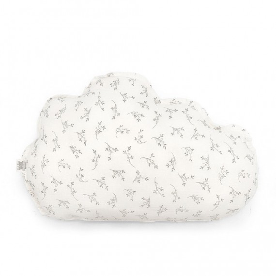 BabyShower - Coussin forme Nuage Olive bloom