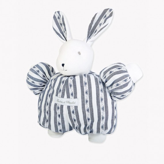 Tartine et Chocolat - Peluche Augustin le lapin 1977 bleu marine