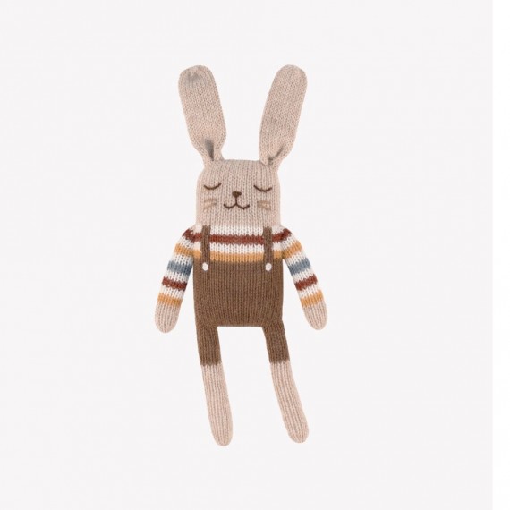 Main Sauvage - Doudou Bunny pull arc-en-ciel