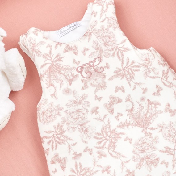 Tartine et Chocolat - Gigoteuse - T1 Imprimé inspiration Toile de Jouy rose