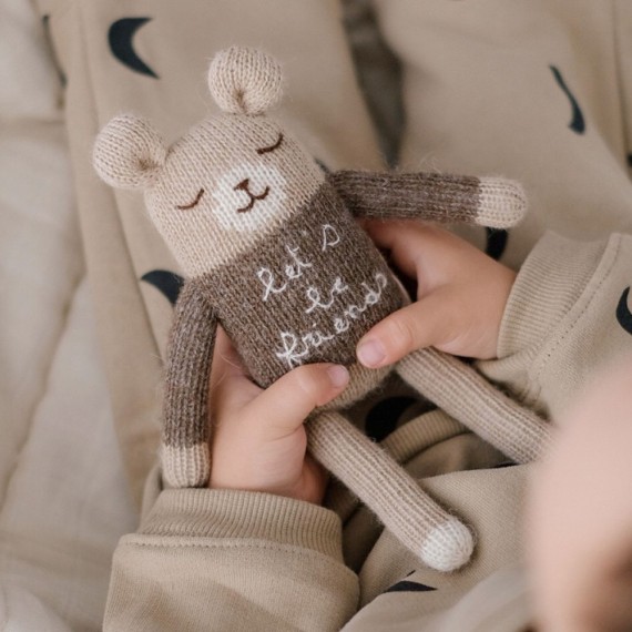 Main Sauvage - Doudou ourson Friends - Main Sauvage x Organic Zoo