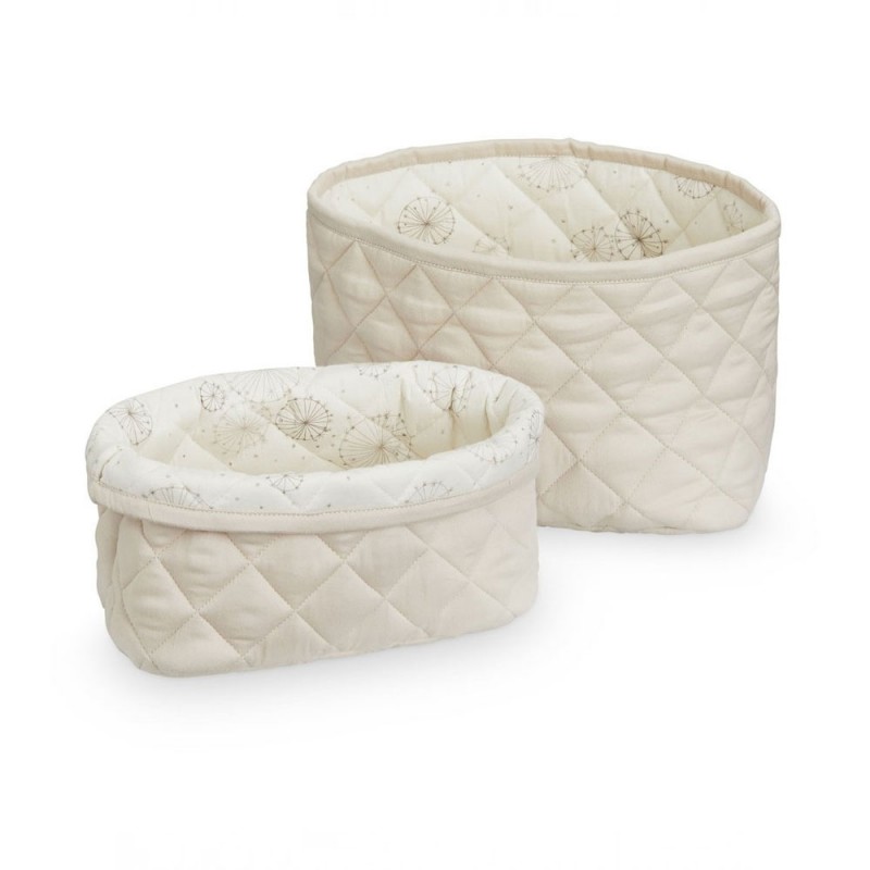 Panier De Rangement Pour Table A Langer En Coton Et Bambou