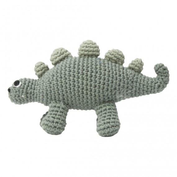 Sebra - Dino en crochet vert