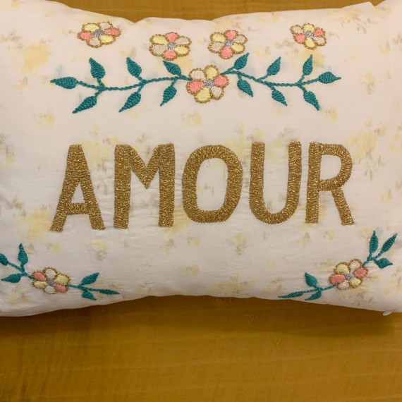 CSAO - Coussin "AMOUR" en Or