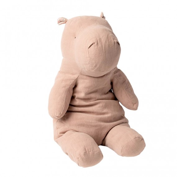 Maileg - Peluche Safari friends, Big Hippo - Dusty Rose