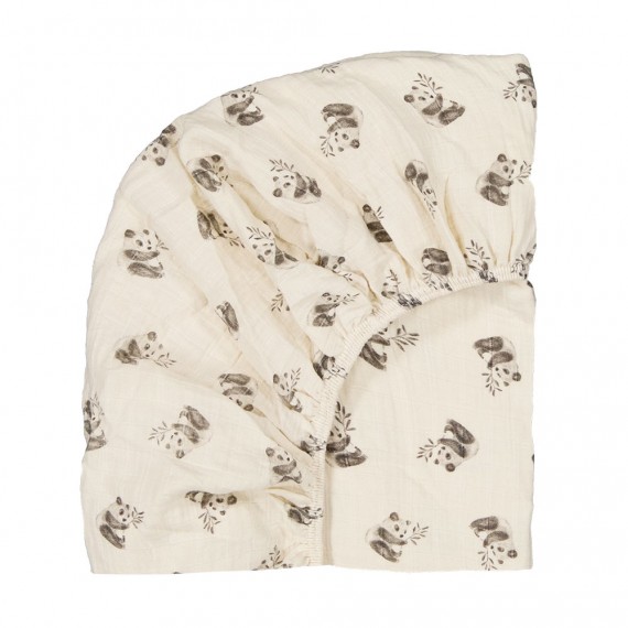 Rose in april - Drap housse Olivia Panda naturel