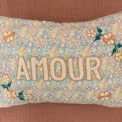 CSAO - Coussin "AMOUR" fleurs