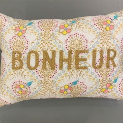 CSAO - Coussin "BONHEUR" en Or