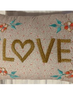 CSAO - Coussin "Love" en Or...