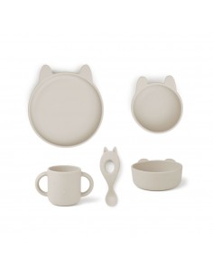 Liewood - Coffret repas en silicone Vivi Rabbit Sandy