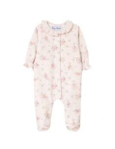 Tartine et Chocolat - Dors bien rose pale imprimé fleuri T1m