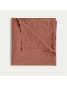 Garbo and friends - Grand lange Cinnamon muslin swaddle blanket