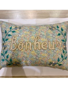 CSAO - Coussin "BONHEUR" en...