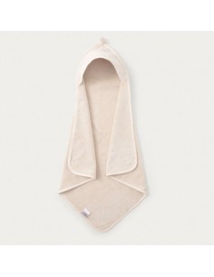 Garbo and friends - Cape de bain en coton bio - Baby Hooded Towel Sand