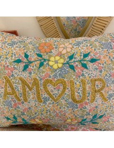 CSAO - Coussin "AMOUR" coeur or - 1