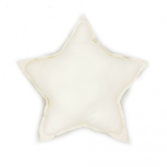 BabyShower - Coussin étoile star GM ivory powder