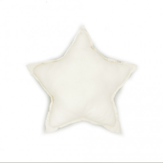 BabyShower - Coussin étoile star ivory powder