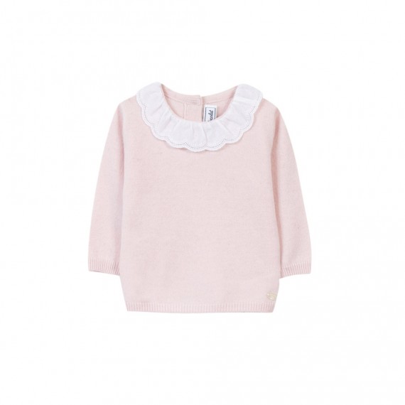 Tartine et Chocolat - Pull - Rose pâle laine