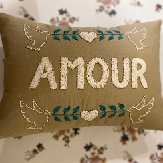 CSAO - Coussin "AMOUR" or -...